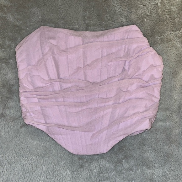 Purple Corset Sleeveless Bustier Bodysuit - Picture 2 of 3